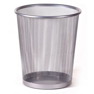 Circular Steel Mesh Wastebasket - 18 Litre