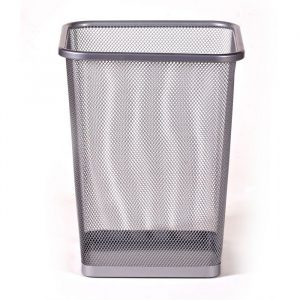 Rectangular Steel Mesh Wastebasket - 15 Litre